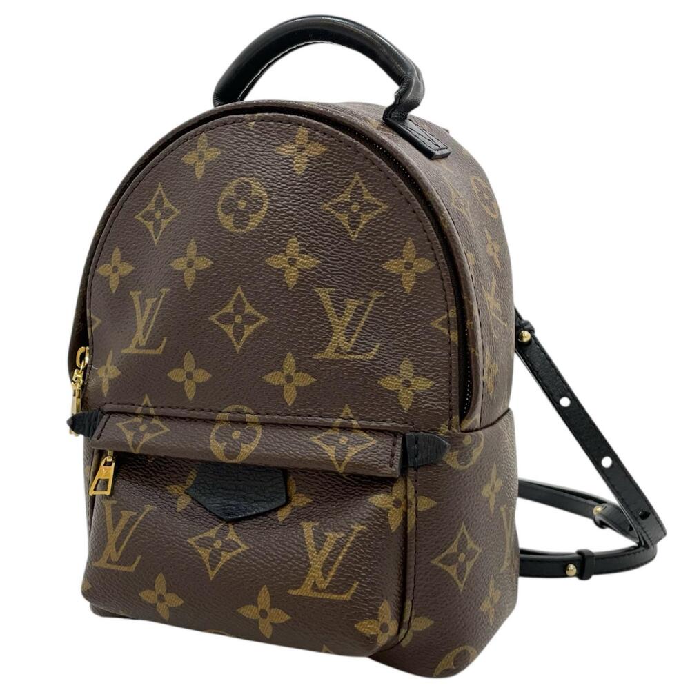 LOUIS VUITTON Palm Springs Monogram Backpack Daypack Brown